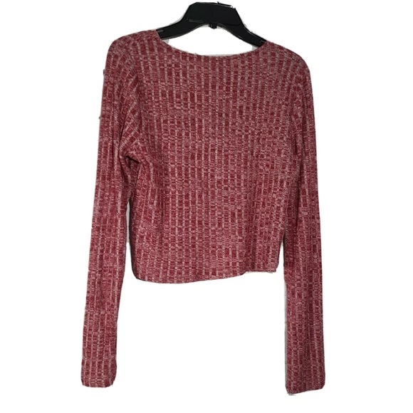 NWT Wild Fable Scoop Neck Henley Cropped Top - Picture 6 of 7